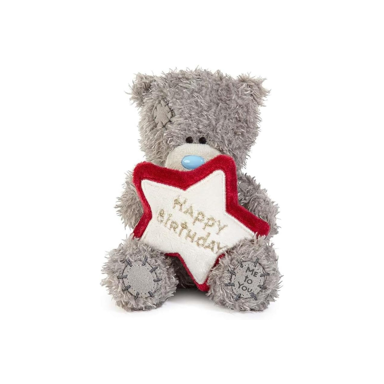 Me to You Plush 10cm High Birthday Bear Embroidered Star Official Collection - Image 4