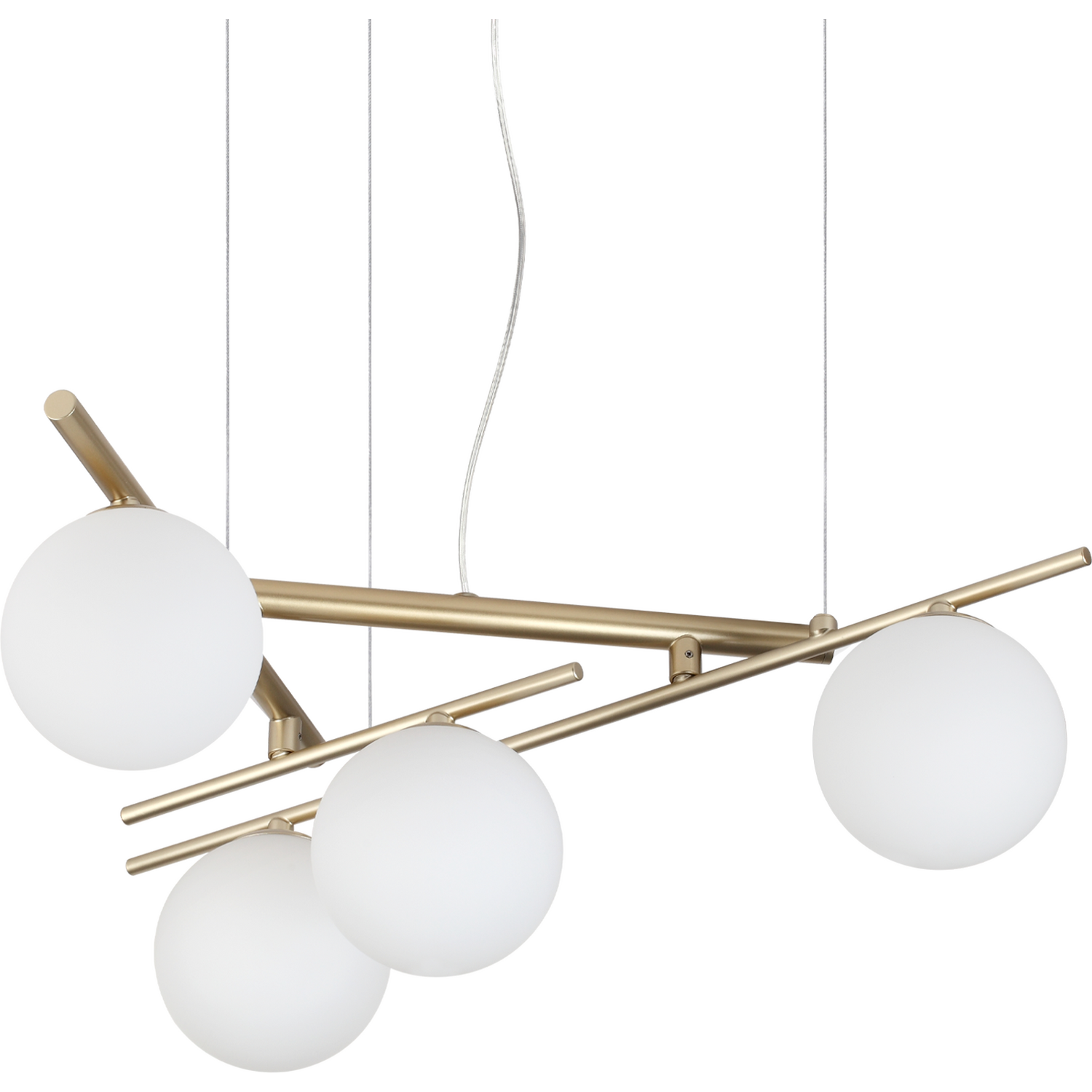 Netlighting Unisex Gold Atlas Globe Pendant Ceiling Light 4X G9 - Image 3