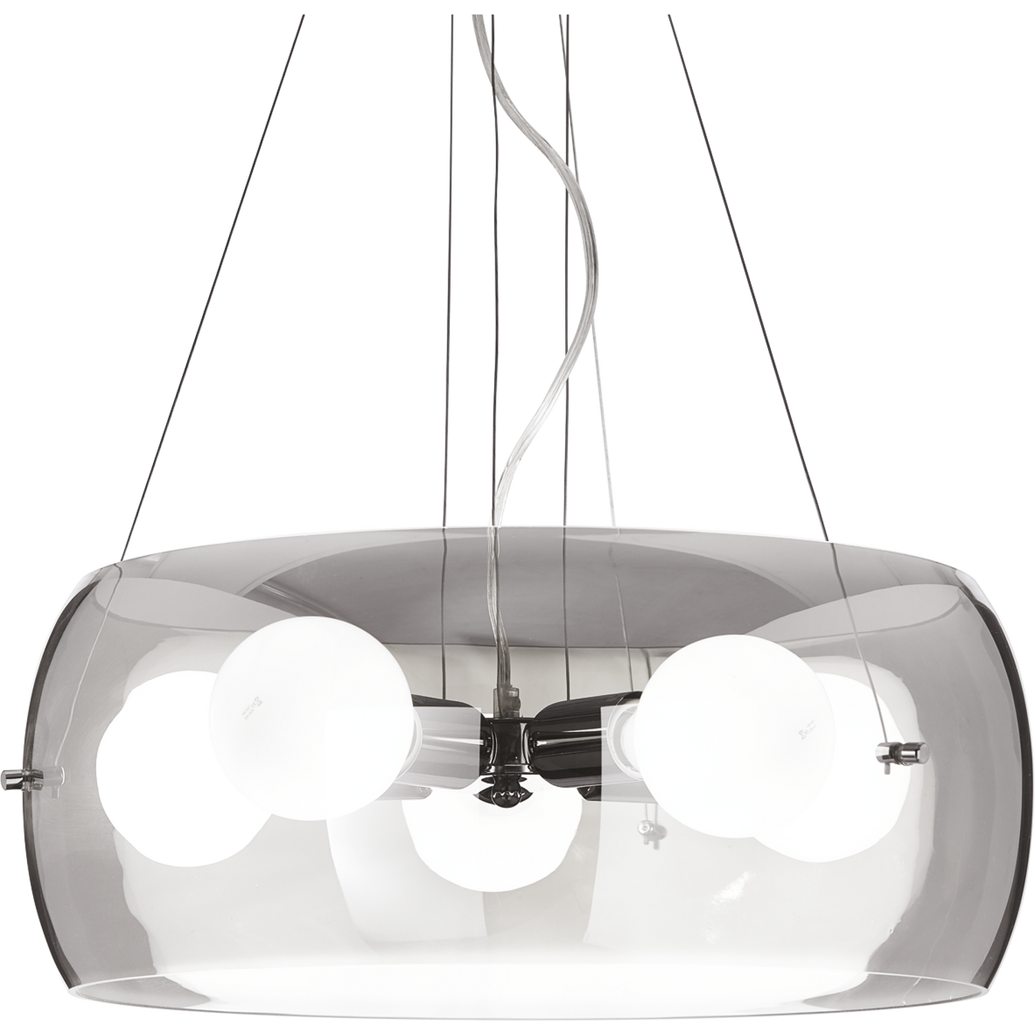 Netlighting Unisex Grey Audi Light Round Ceiling Pendant Smokey E27 Size 5 - Image 3