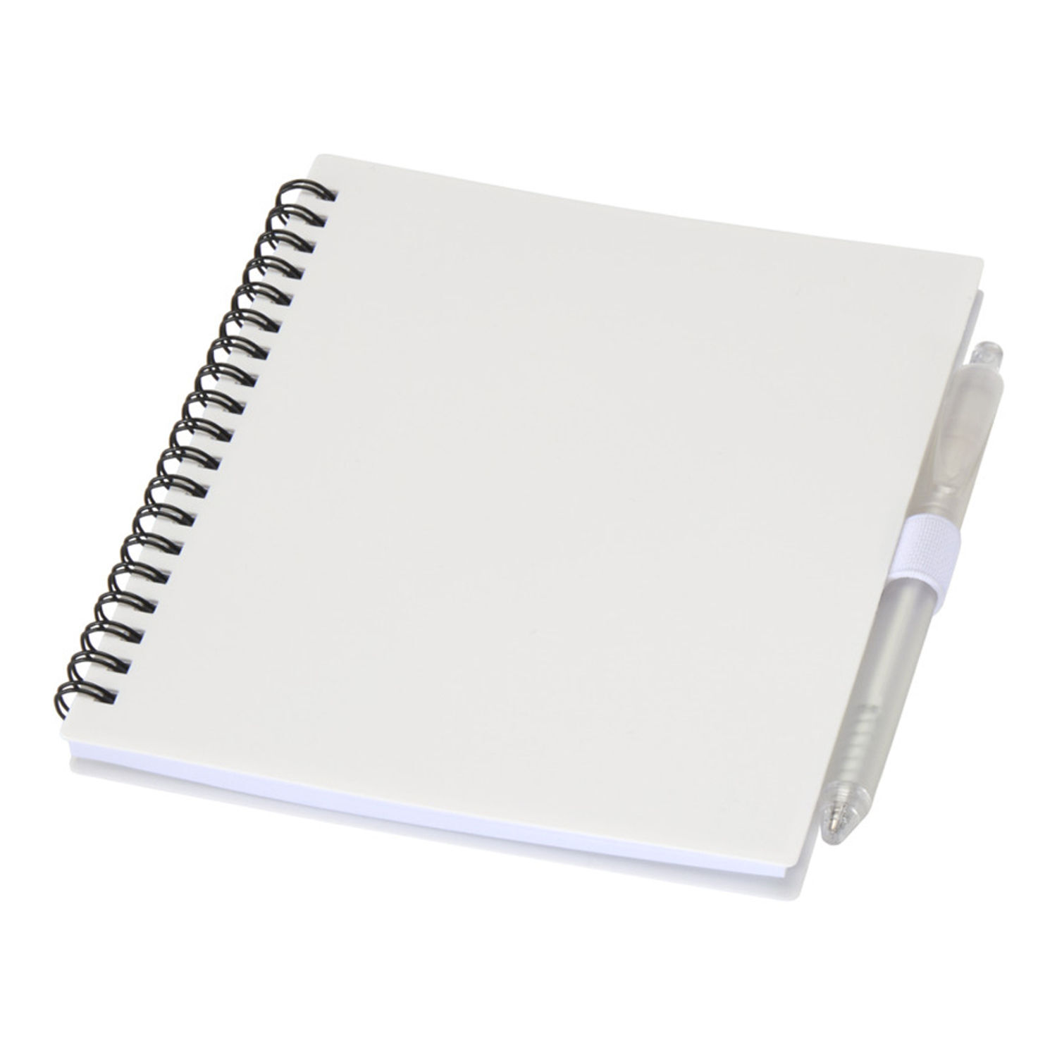 Floso Niove Soft Cover Recycled Plastic Notebook & Pen Set A - White