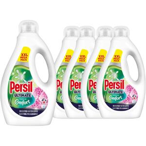 Persil Ultimate Touch of Comfort Liquid Laundry Detergent 1.56L 290 Wash, 5 Pack