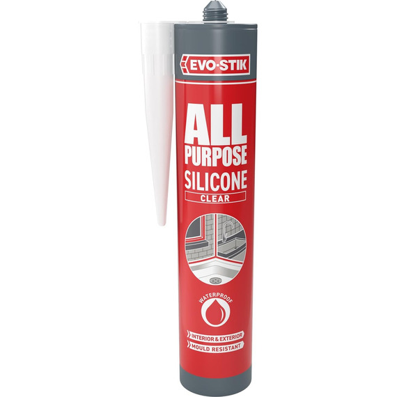 All Purpose Silicone Sealant Clear C20 by EVO-STIK.