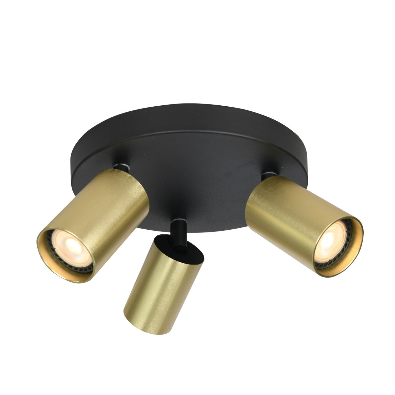 B&Q -  Luminosa Nesto Ceiling Spotlight Clusters BlackBrass 3Xgu10 - Image 3