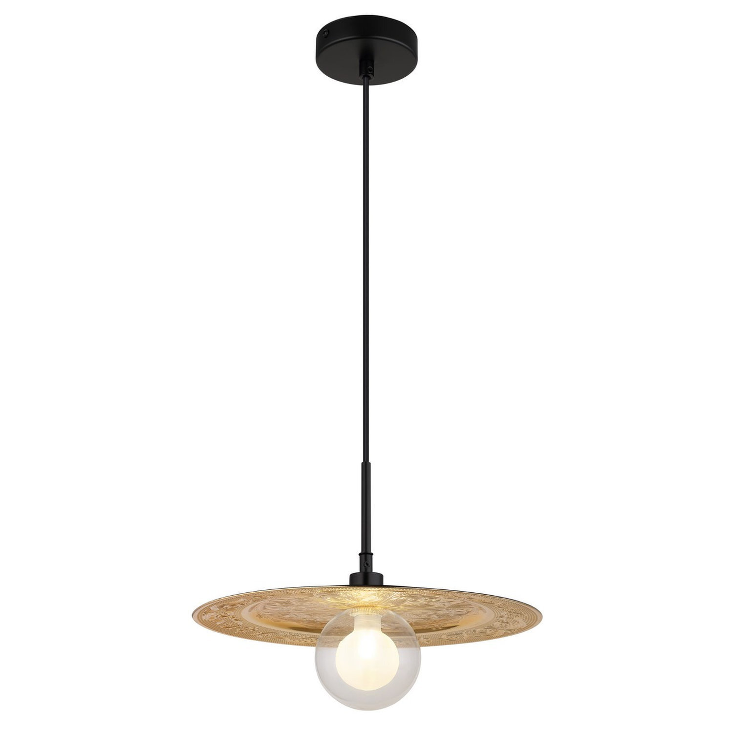 Globo Lighting Riga Pendant Light Black