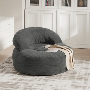 SoBuy Fabric Armchair with Footstool