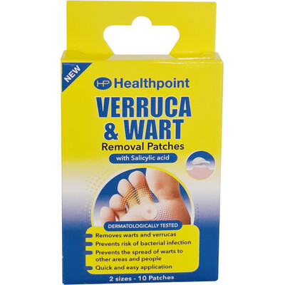 Pack of 10 Healthpoint Verruca and Wart Removal Patches