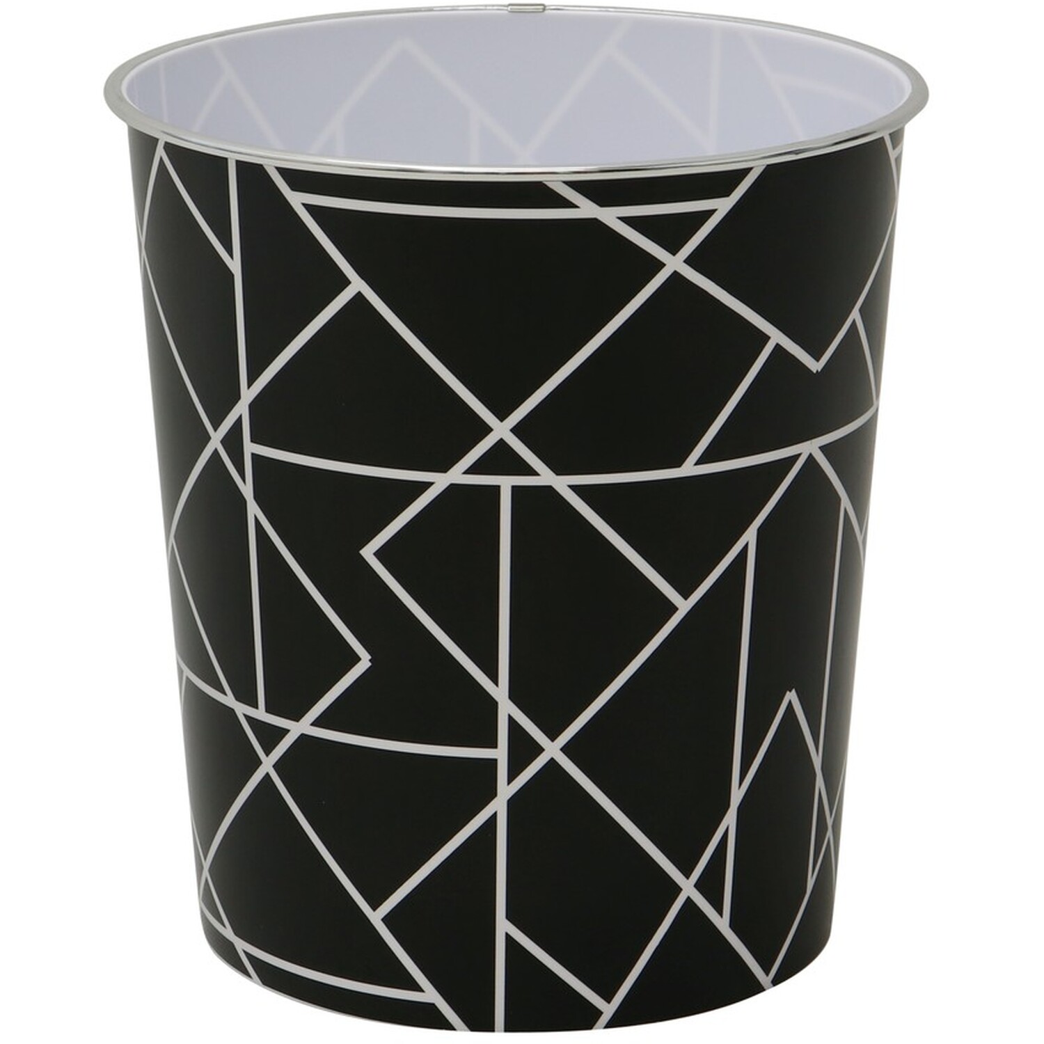 Linear Waste Paper Bin - Black
