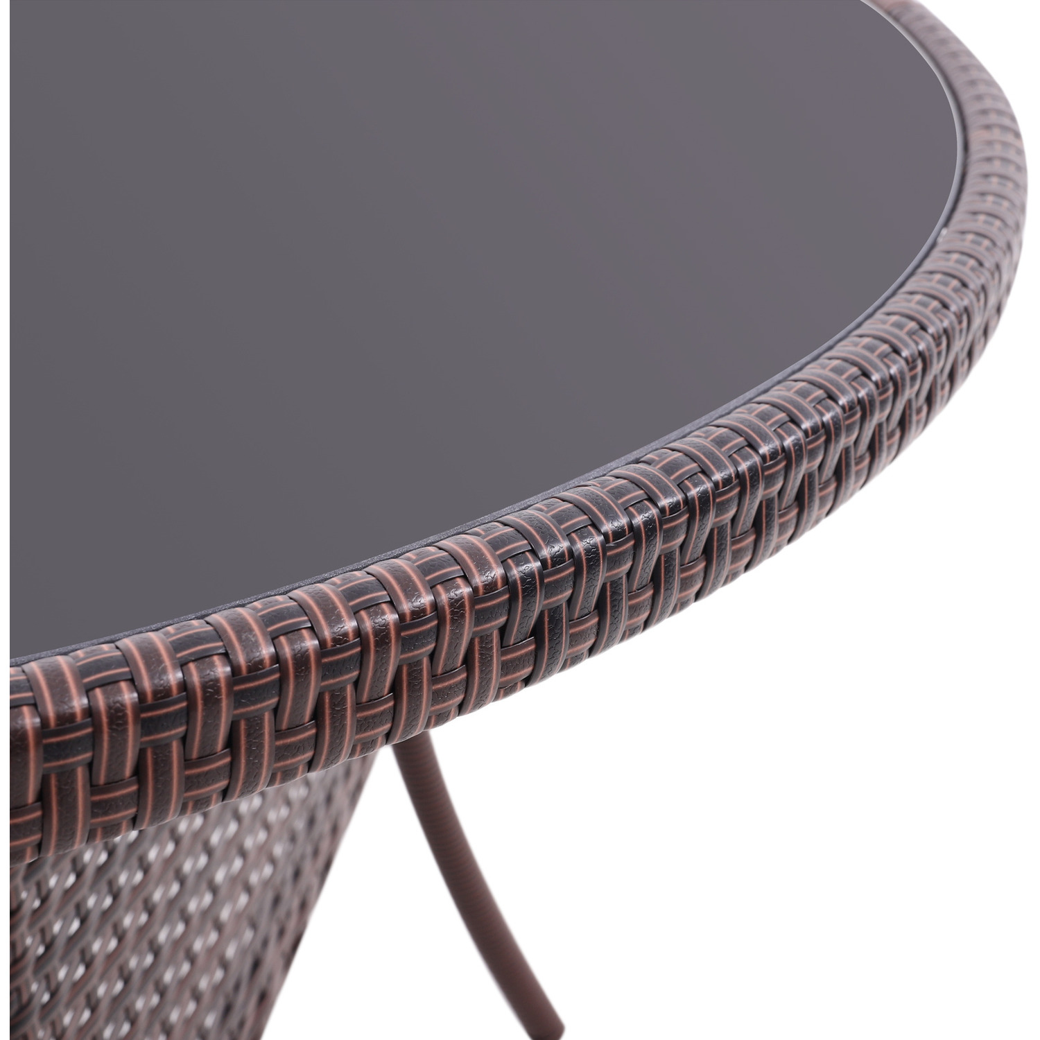 Rattan Dressing Garden Coffee Table - Brown 20 1kg