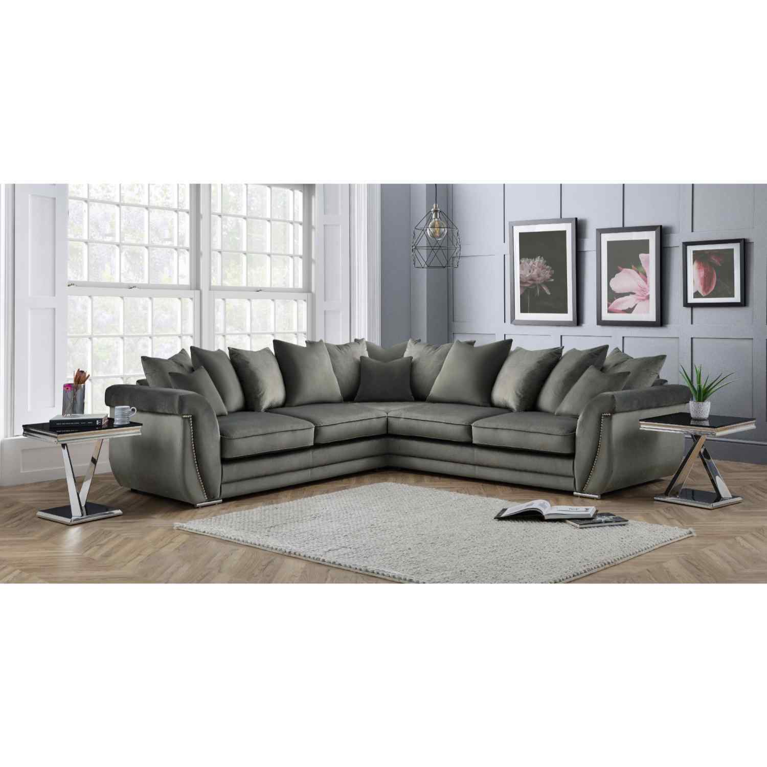 Simply Eleganza - Luca Scatterback Large Corner Sofa  - Putty thumbnail