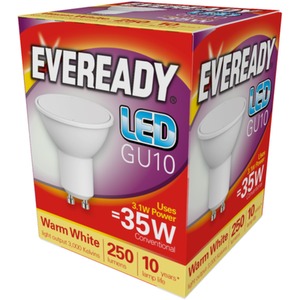 GU10 LED Warm White 3.1W Light Bulb