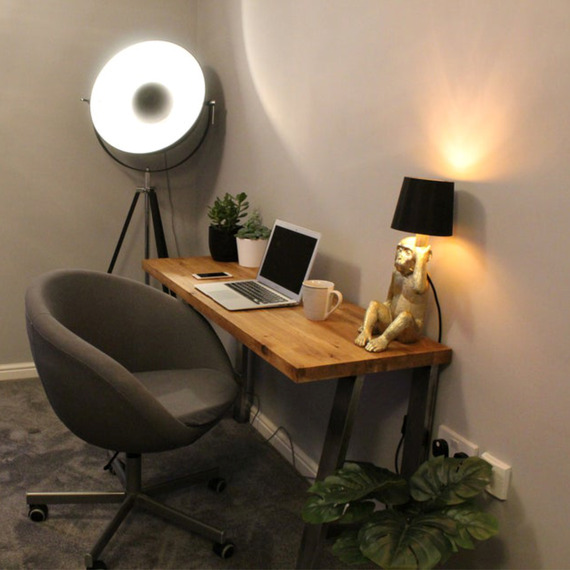 Handmade Staved Oak Desk