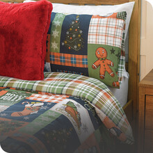 christmas bedding santa
