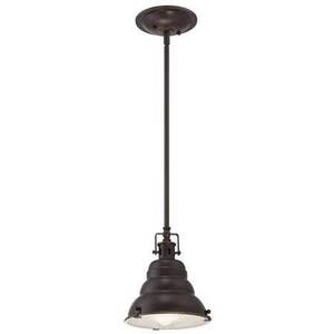 East Vale 1 Light Dome Ceiling Mini Pendant Palladian Bronze, E27