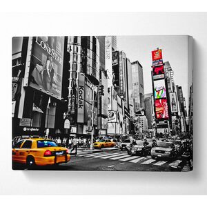New York City Manhattan Cabs Canvas Print Wall Art