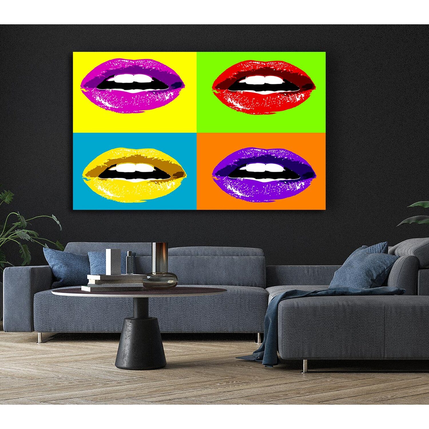 Vibrant Pop Art Lips