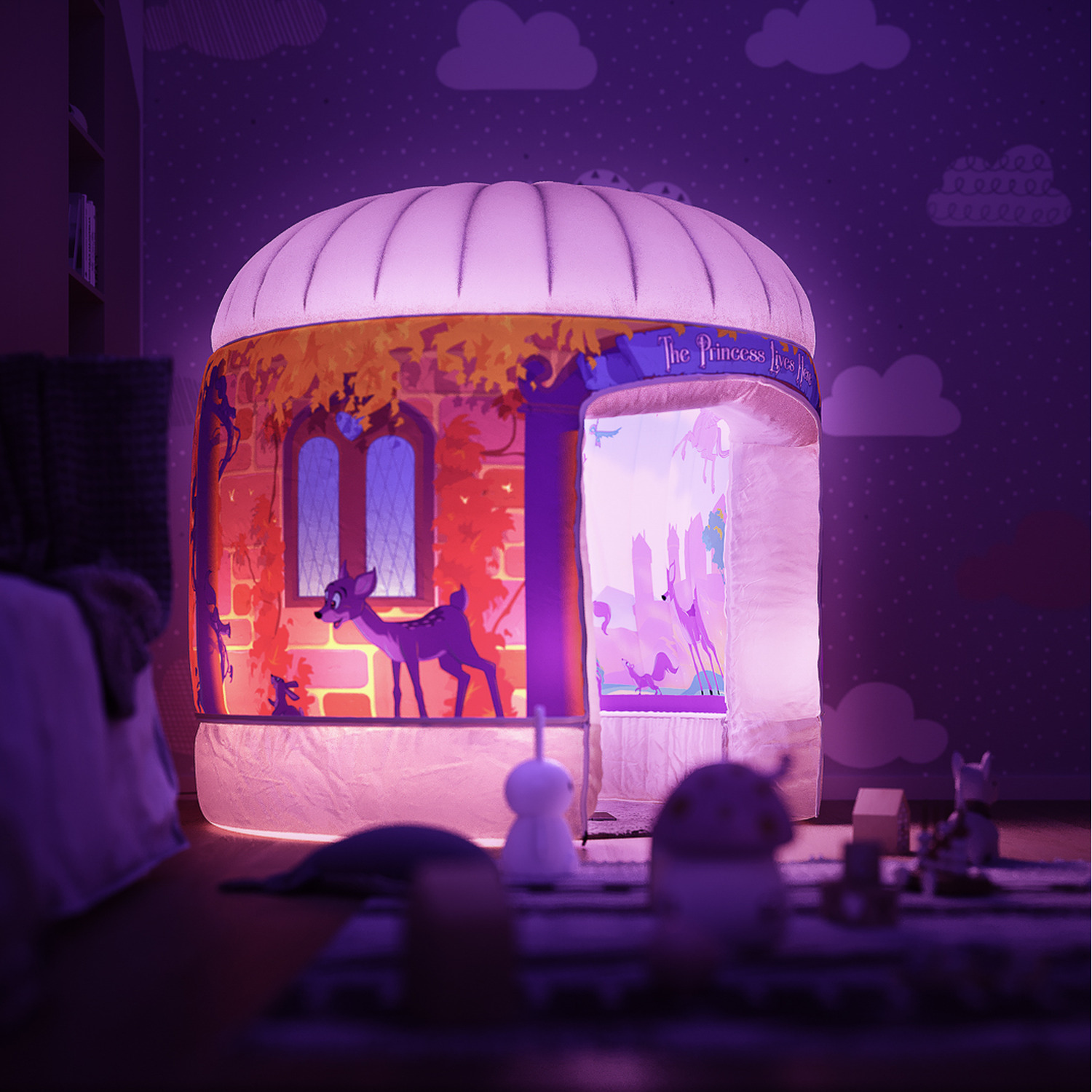 Image of Sensory Play Space - White, colour changing LEDs / Magical Princesses Palace