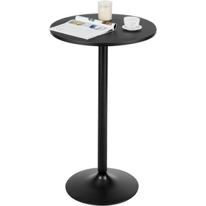 Standing Round Top Bistro Table Black