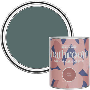 Rust-Oleum Bathroom Wood  Cabinet Paint in Satin Finish - Deep Sea 750ml