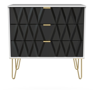 Diamond Ready Assembled 3 Drawer Chest