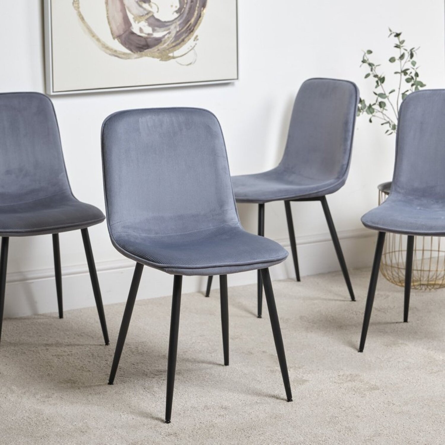 Woods Furniture - Delmy Dining Chair - Grey thumbnail