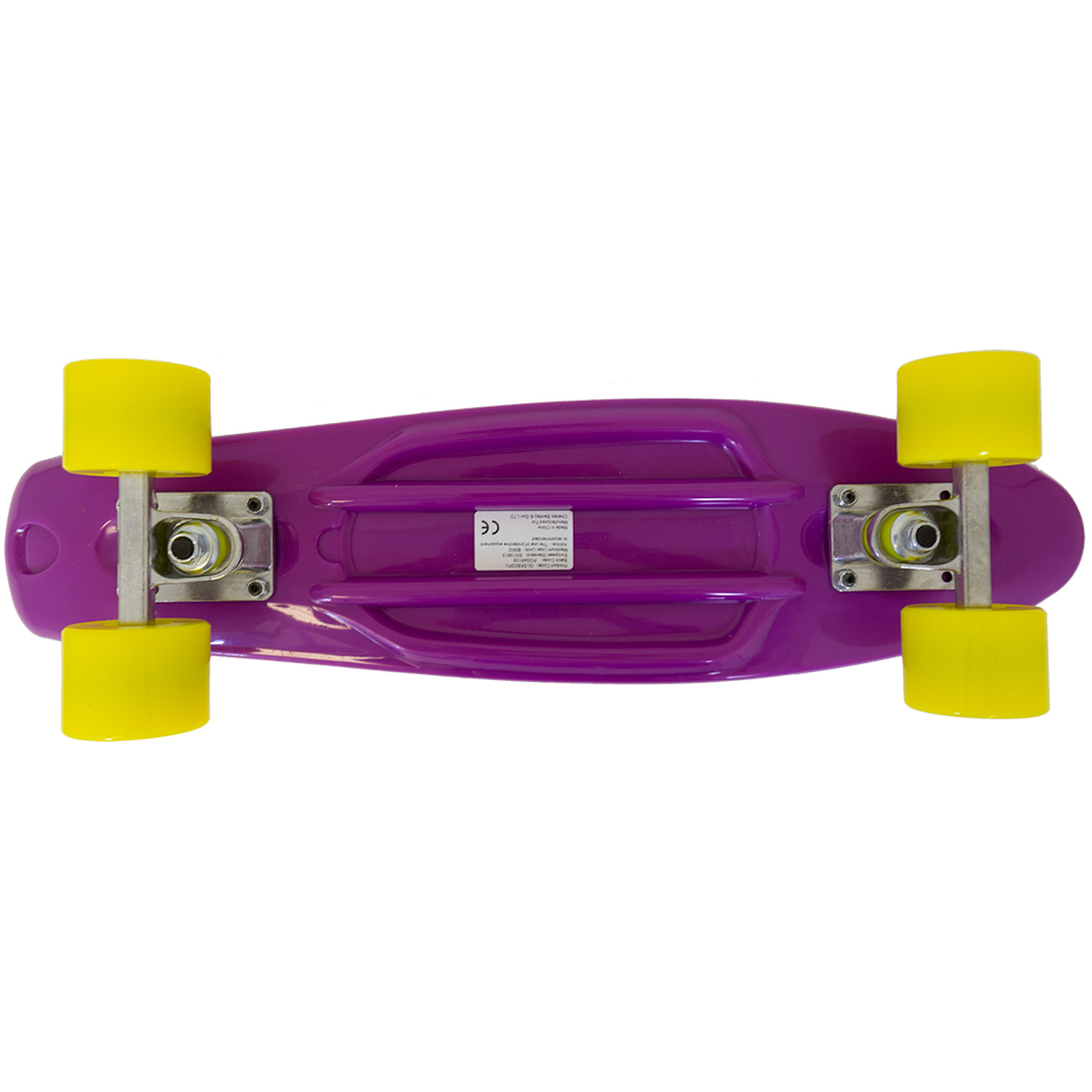 Skateboard Rétro 22" Mini Cruiser En Plastique Noir – Idéal Pour Balades Fun