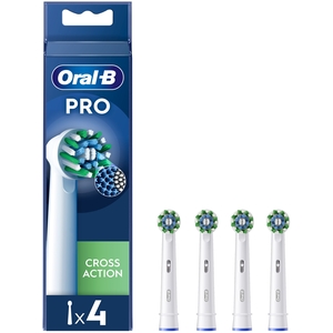 Oral-B Pro Cross Action Toothbrush Heads, 4 Counts