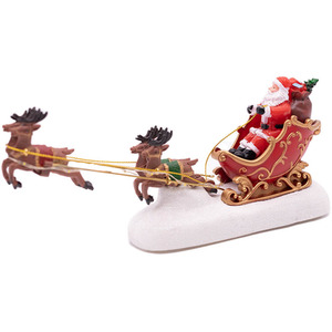 Pre-Lit Santa on his Sleigh Ornament