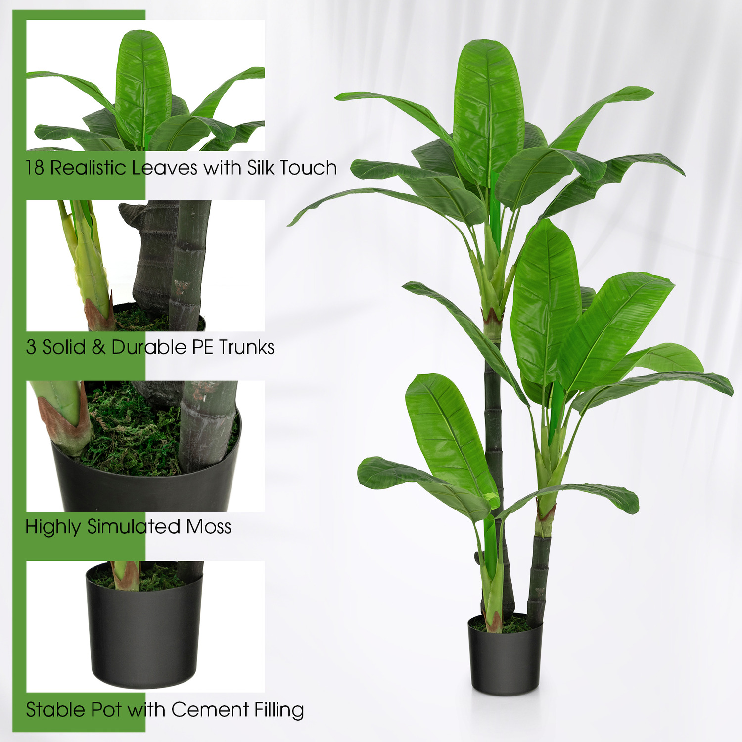 Artificial Banana Plant - Green