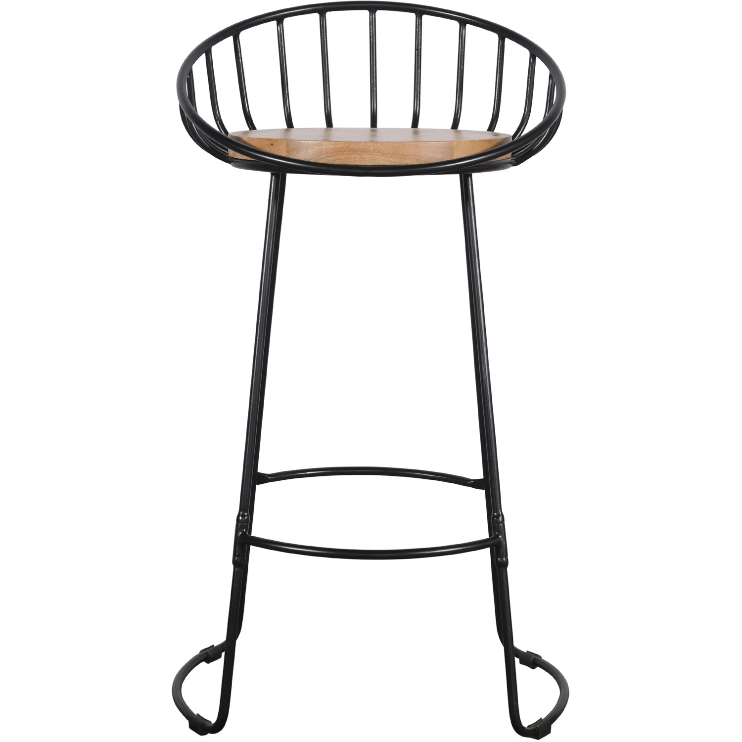 Kitchen Breakfast Bar Stool - Black