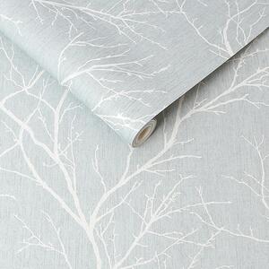 Duck Egg Fresco Winter Tree Forest Silhouette Wallpaper shot 5100499