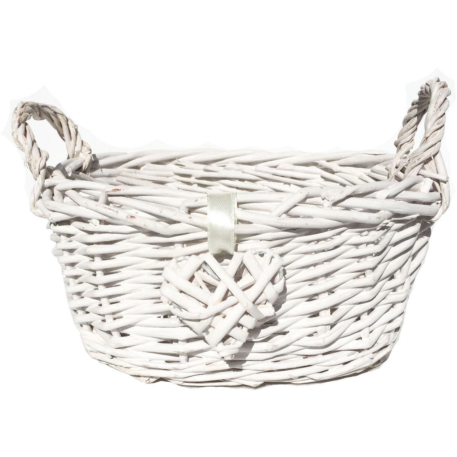 Image of Oval Shallow French Shabby Chic Wicker&hellip;