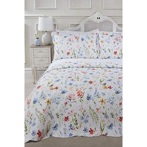 Spring Meadow Floral Bedspread