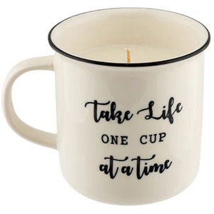 Take Life One Cup At A Time Candle Mug 13oz