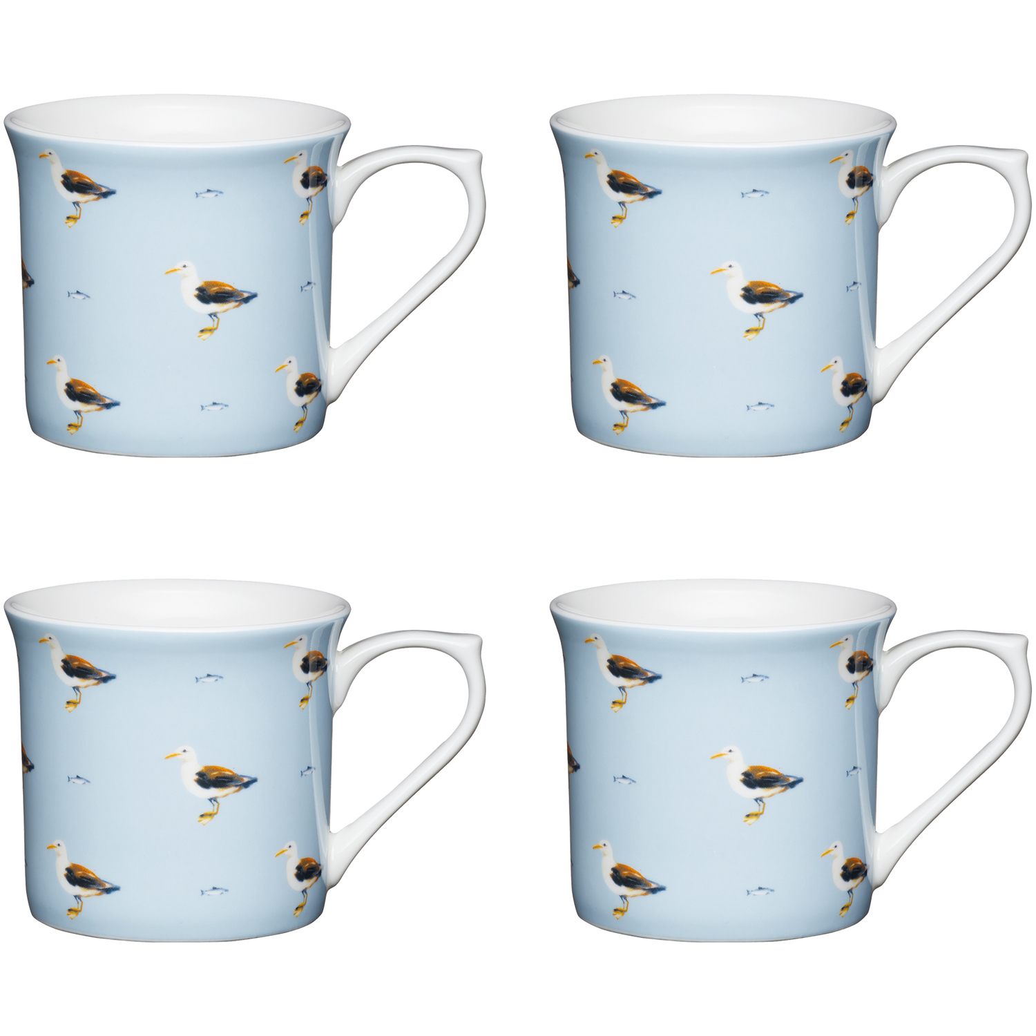 Image of Set of 4 KitchenCraft Fluted China&hellip;