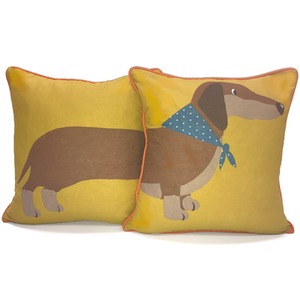 Long Sausage Dog Cushion Cover Multi (43x43)