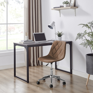 Tessa Office Desk Chair With Silver Legs