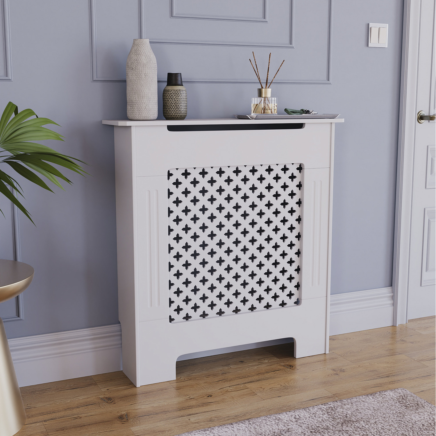 Oxford Radiator Cover - White / 78cm