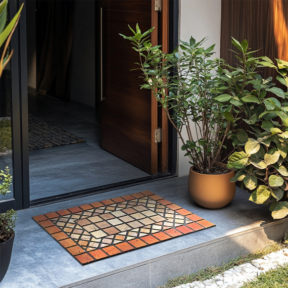 Elegant Tile Mat Barrier Door Mat