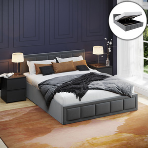 Vida Designs Vanita Ottoman Fabric Bed