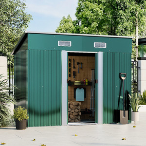 Breeins 4x8FT Metal Tool Storage Compact Garden Shed