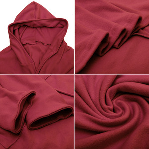 Solid Long Hooded Bathrobe