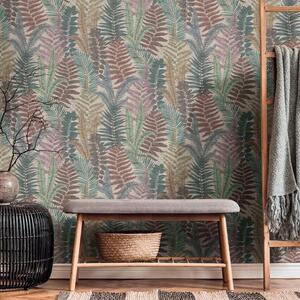 Contemporary Garden Leaves Wallpaper