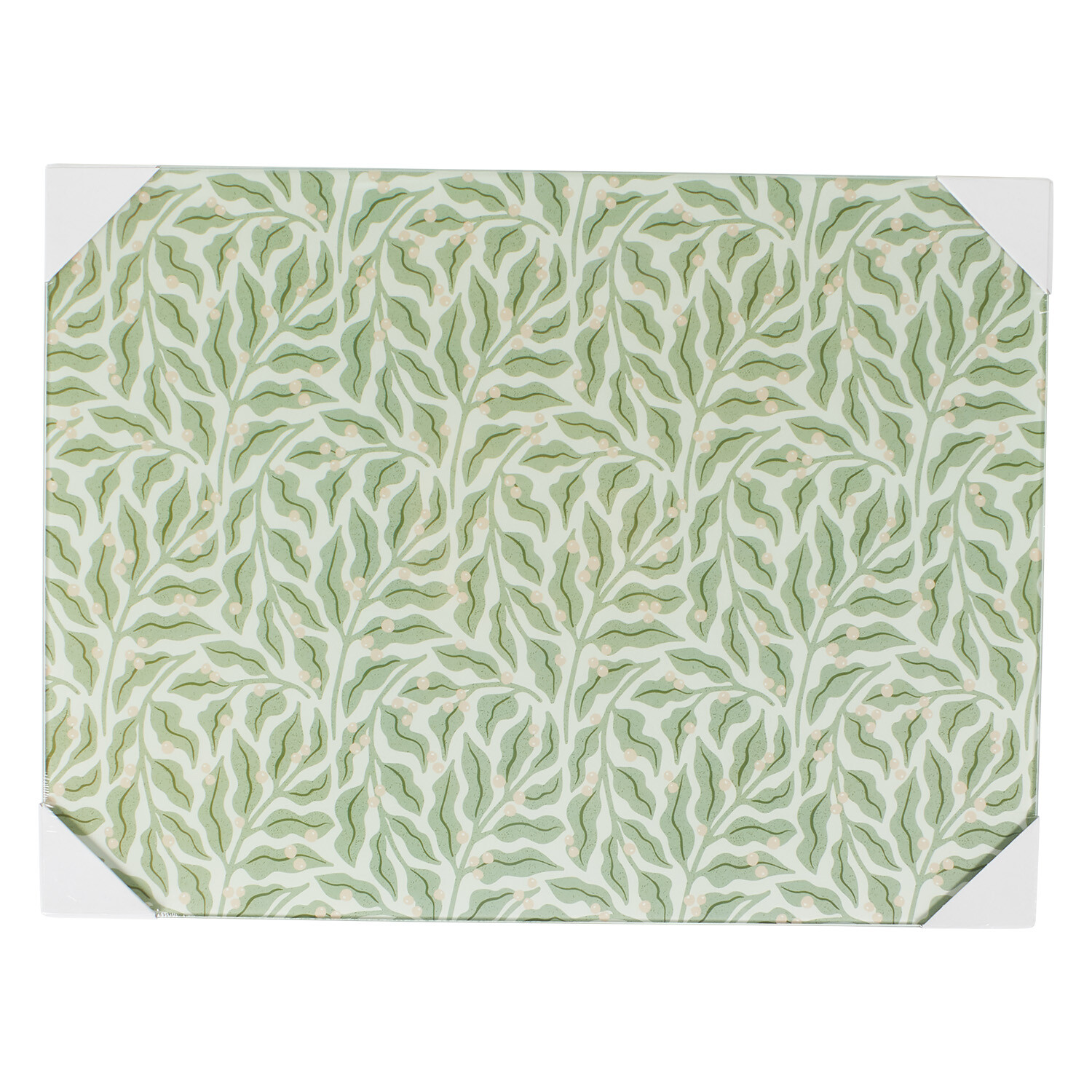 Image of Green Leaves Glass Worktop Saver -&hellip;
