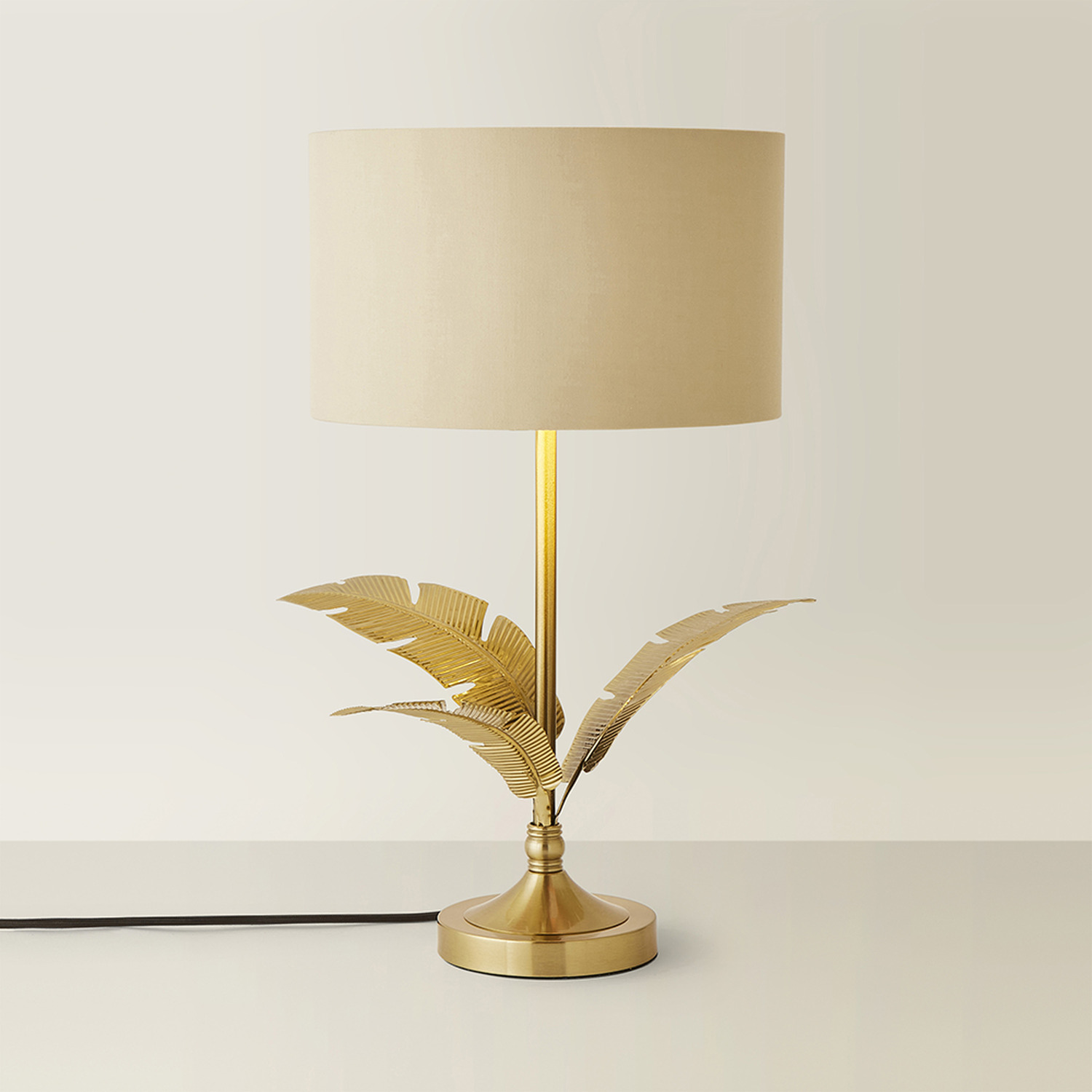 Image of Christina Palm Leaf Table Lamp with&hellip;