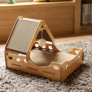 House-Shaped Cat Bed and Scratching Board