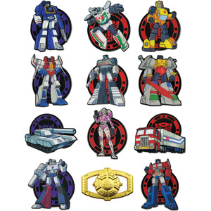 Transformers Mystery Pin Badge CDU Containing 12 Blind Boxes