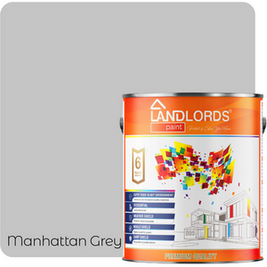 Manhattan Grey / 1l Landlord's One Coat Paint Quick Coverage Interior Wall and Ceiling Paint shot 8374117