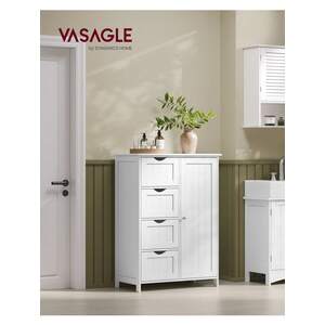 Bathroom Storage Cabinet with 4 Drawers