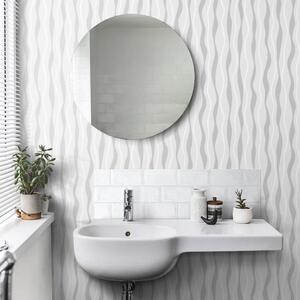 Metallic Wave Wallpaper Glitter Effect Textured Vinyl