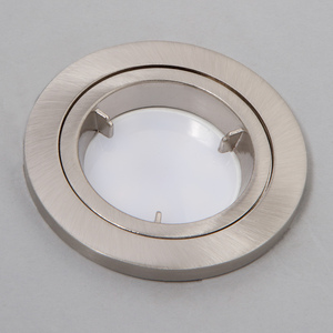 Satin Chrome / 13.5cm 2 Pack of Fixed Recessed Fire Rated IP20 Downlights shot 10029029
